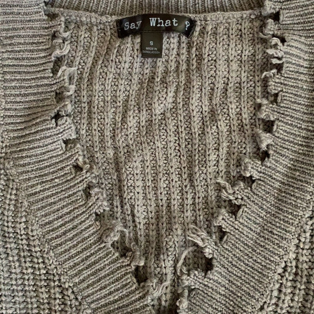 Timberwolf Frayed Sweater - Picture 7 of 7